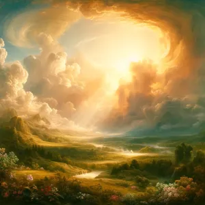 1. Така се свършиха небето и земята, и цялото тяхно войнство.