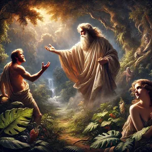 17. А на човека каза: Понеже си послушал гласа на жена си и си ял от дървото, за което ти заповядах, като казах: Да не ядеш от него, проклета да е земята заради тебе; със скръб ще се храниш от нея през всичките дни на живота си.