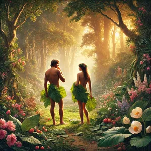 7. Тогава се отвориха очите и на двамата и разбраха, че са голи. За това съшиха смокинови листа и си направиха препаски.