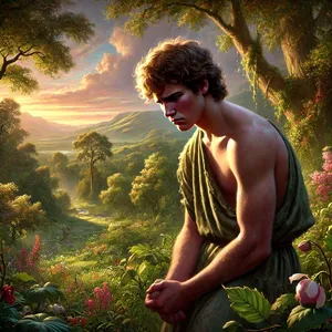 5. а на Каин и на приноса му не погледна благосклонно. И Каин се огорчи много, и лицето му се помрачи.