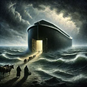 1. И Господ каза на Ной: „Влез ти и целият ти дом в ковчега, защото те видях праведен пред Мен в това поколение.