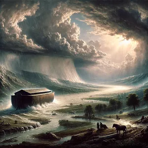 10. И след седем дни водите на потопа дойдоха върху земята.