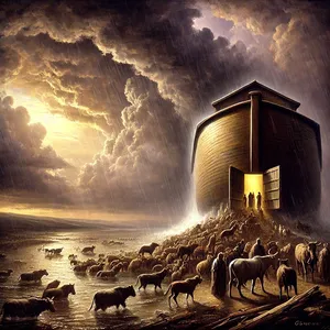 16. Влязоха мъжко и женско от всяка твар, както Бог беше заповядал на Ной. И Господ затвори ковчега зад него.