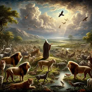 2. И страхът от вас и ужасът от вас ще бъде върху всяко животно на земята, върху всяка небесна птица, върху всичко, що се движи по земята, и върху всичките морски риби; в ръцете ви са дадени те.